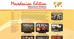 Desktop Screenshot of macedonianedition.tv