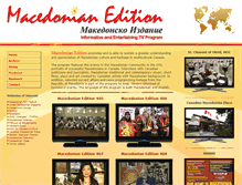Tablet Screenshot of macedonianedition.tv